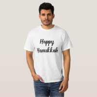 Happy Hanukkah with simple cursive