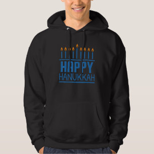 Happy Hanukkah  Women Men Kids Jewish Menorah Chan Hoodie