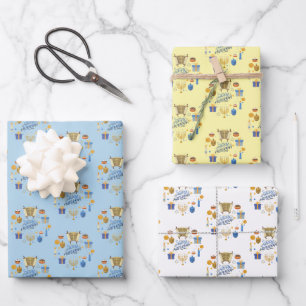 Happy Hanukkah Wrapping Paper Sheet