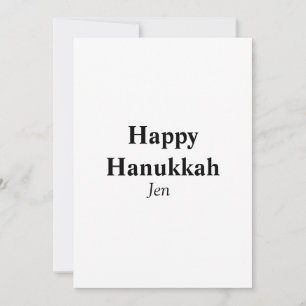 Happy Hanukkah your name text image editable  Invitation