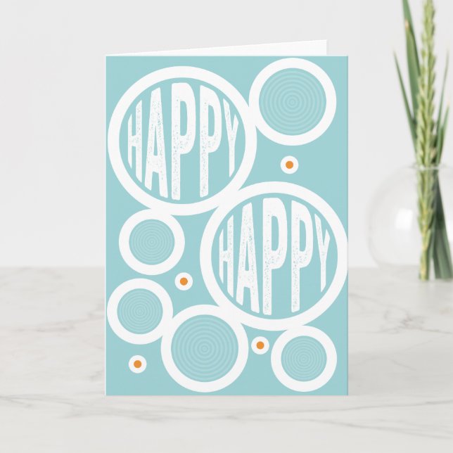 Happy Happy Greeting Card (Front)