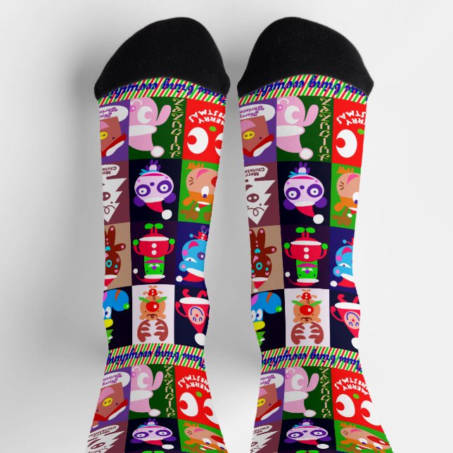 Happy happy holidays!! socks (Top)