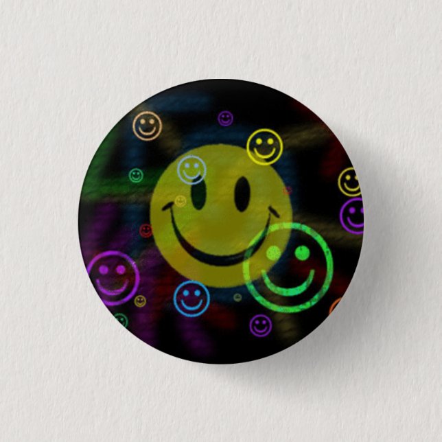 HAPPY HAPPY JOY JOY 1 INCH ROUND BUTTON (Front)