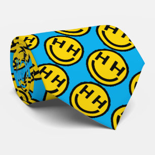 Happy hardcore face novelty tie