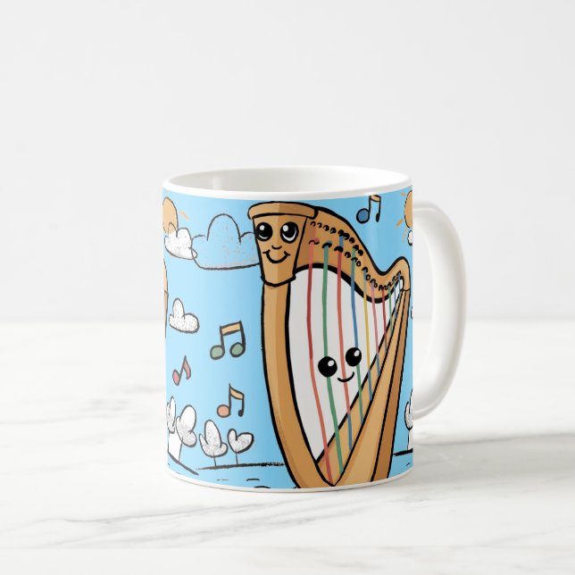 happy harp mug (Front Right)