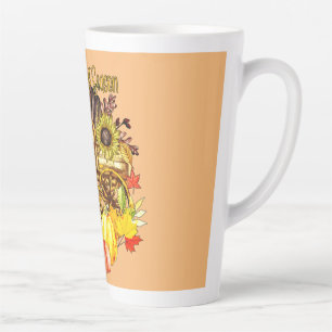 Happy Harvest Season - Autumn Pumpkins Latte Mug