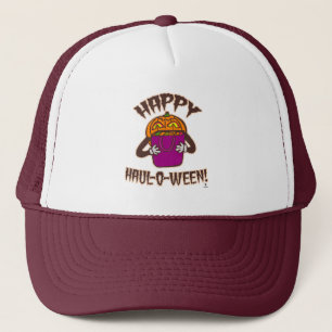 Happy Haul-o-ween Funny Halloween Shopping Toon Trucker Hat