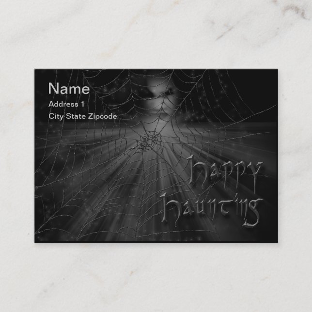 Happy Haunting Calling Card/Business Card (Front)