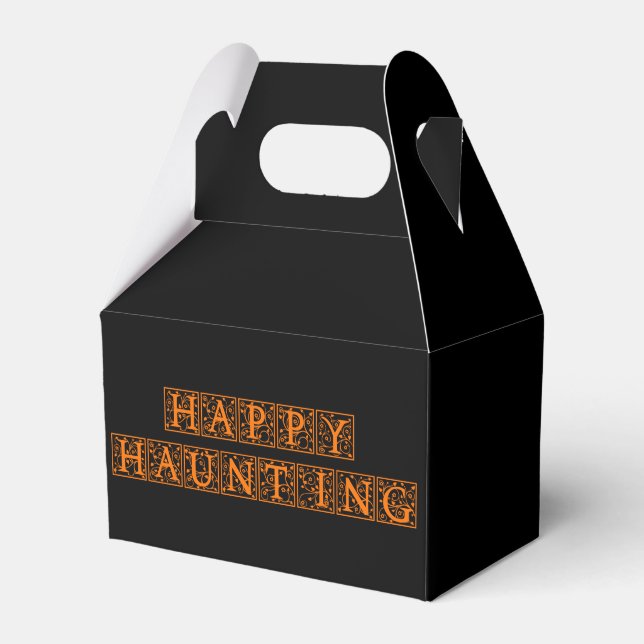 Happy Haunting Favor Box (Front Side)