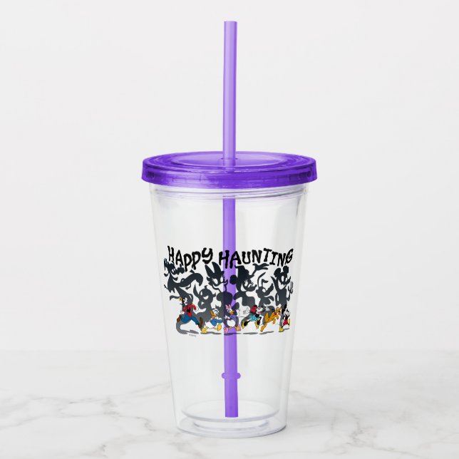 Happy Haunting from Mickey and Friends Acrylic Tumbler (Front)