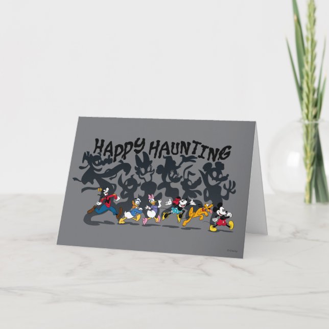 Happy Haunting from Mickey and Friends Card (Front)