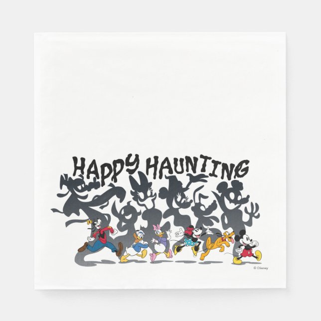 Happy Haunting from Mickey and Friends Napkin (Front)