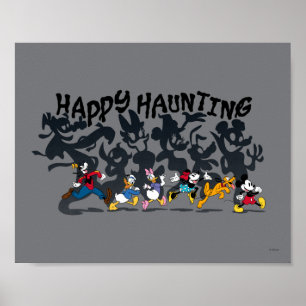 Happy Haunting from Mickey and Friends Poster