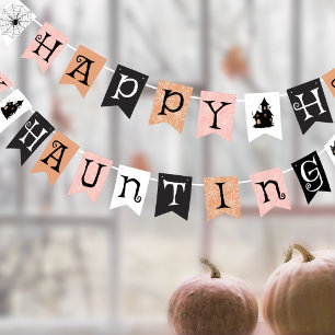 Happy Haunting Halloween ID1325 Bunting Flags