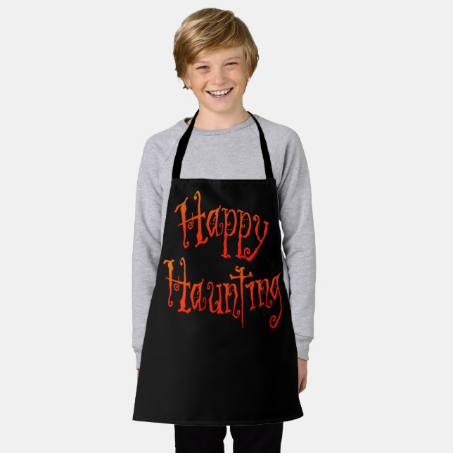 Happy Haunting Kids apron (Worn)