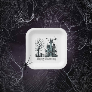 Happy Haunting Paper Plate