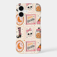 Happy Haunting Pink Skull Stamp Case