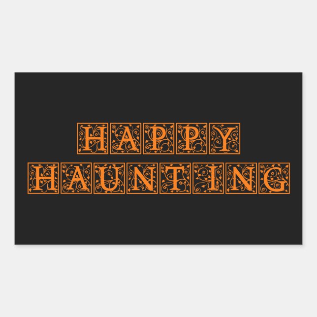 Happy Haunting Sticker (Front)