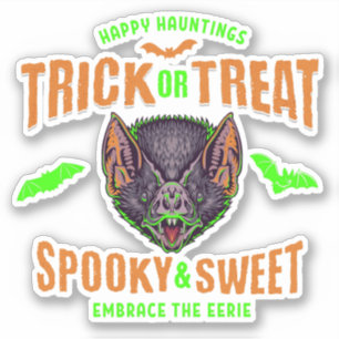 Happy Hauntings   Trick or Treat Halloween Bats