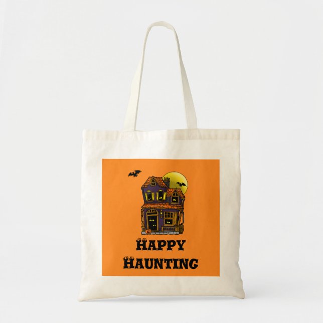 Happy Hauny Trick ou Treat Canvas Sac fourre-tout (Devant)