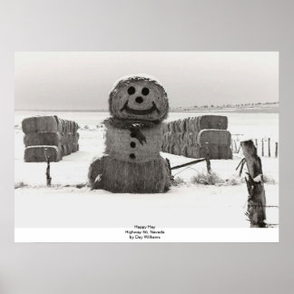 Happy Hay, Highway 50, Nevada Poster