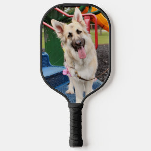 Happy head tilt pickleball paddle