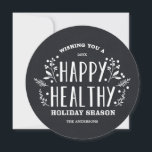 Happy Healthy Holiday | Holiday Photo Card<br><div class="desc">Photographs provided courtesy of ©Melissa Stallings Photography  

 For more colours and styles visit our shop!</div>