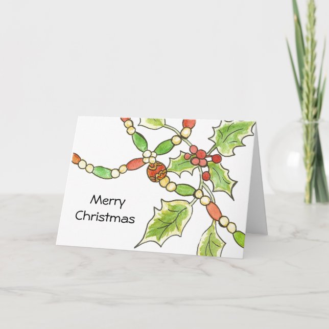 Happy Heart Christmas Card (Front)