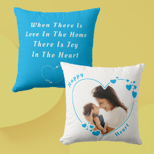 Happy Heart Custom Citation Coussin photo