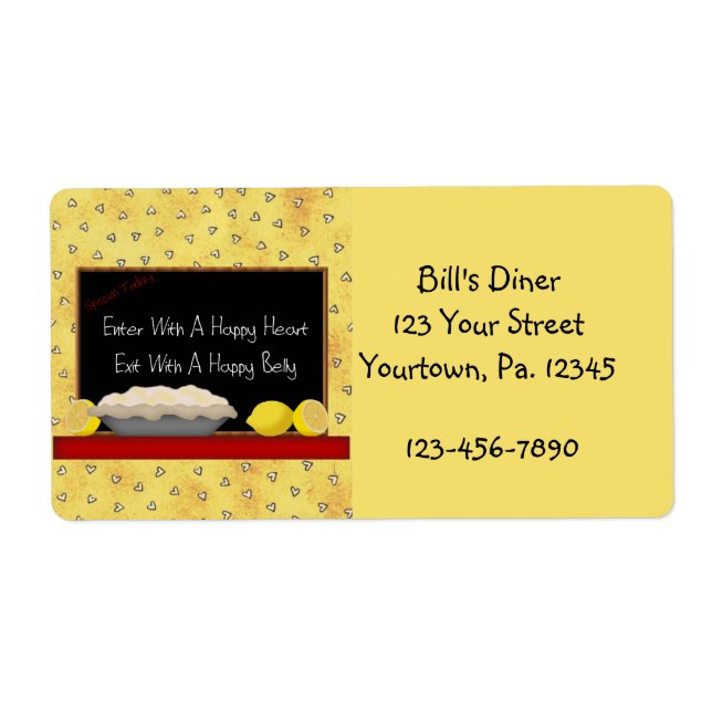 Happy Heart Happy Belly Label (Front)