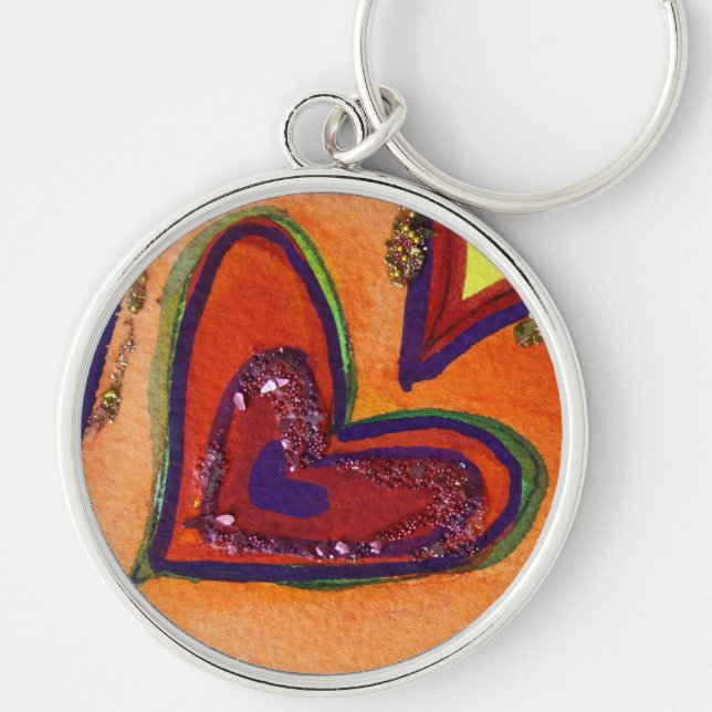 Happy Heart Keychain (Front)