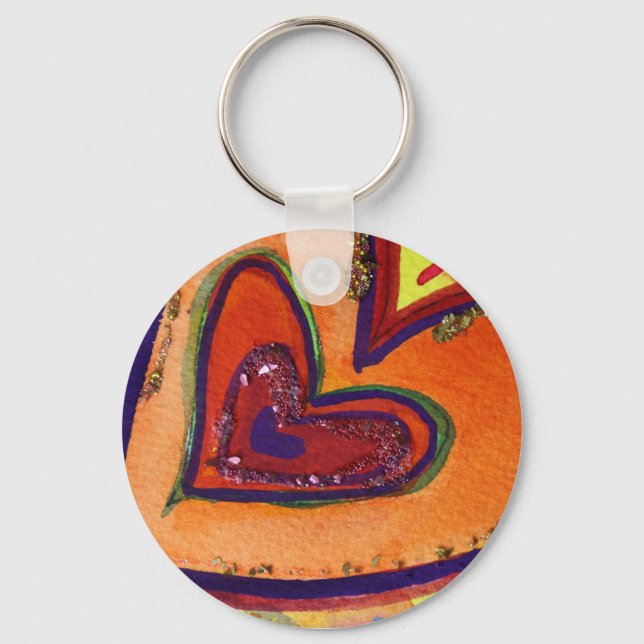 Happy Heart Keychain (Front)