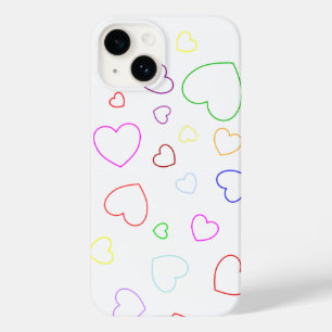 Happy Hearts 1 - Colourful - Cute Girly Case -