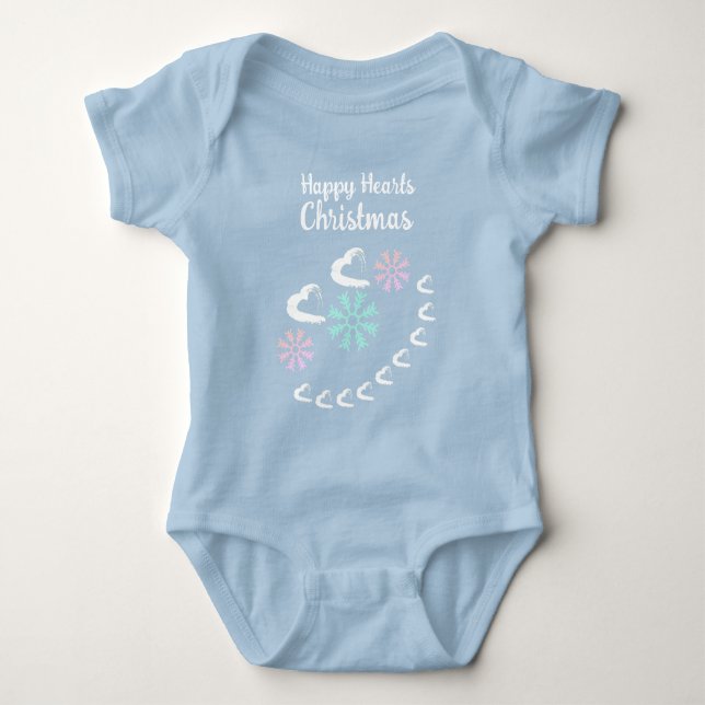 Happy Hearts baby Bodysuit (Front)