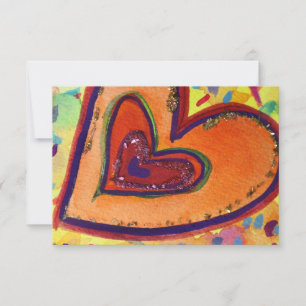 Happy Hearts Custom Petites invitations ou Invitat