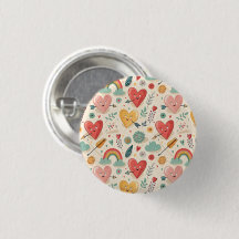 Happy Hearts - Whimsical Valentine's Day Pattern