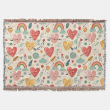 Happy Hearts - Whimsical Valentine's Day Pattern