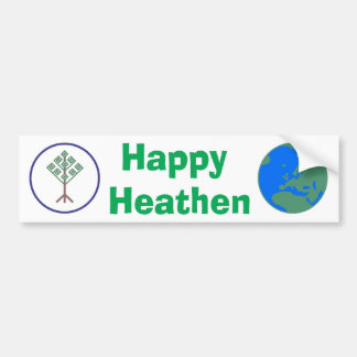Happy Heathen Bumper Sticker