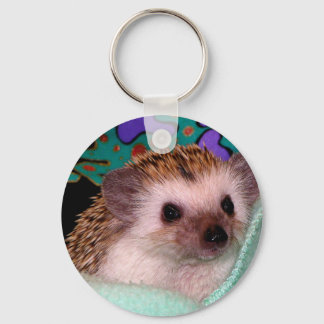 Happy Hedgehog Keychain