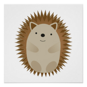 Happy Hedgehog Poster