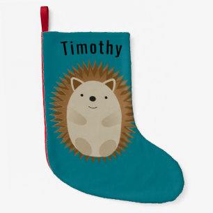 Happy Hedgehog Small Christmas Stocking