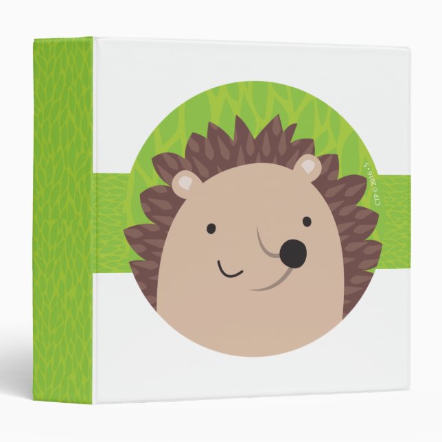 Happy Hedgehog - Woodland Friends Binder (Front/Spine)