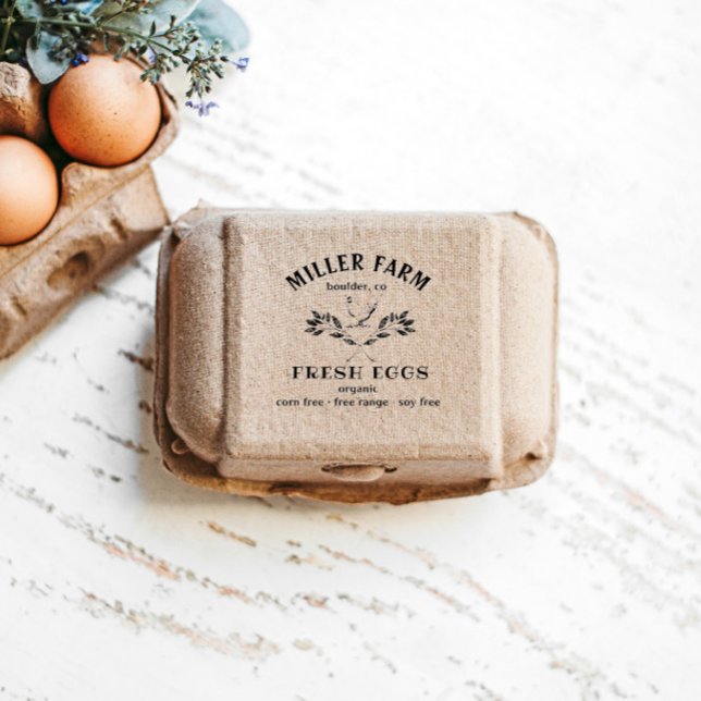 Happy Hens Laurel Branch Egg Carton Stamp (Creator Uploaded)