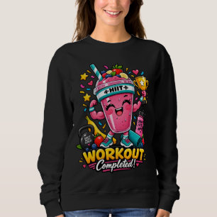 Happy HIIT Smoothie Champion Workout Completed Car Sweatshirt