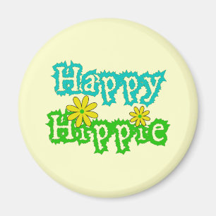 Happy Hippie Magnet