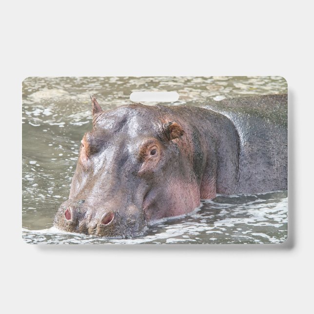 Happy Hippo Badge (Front)