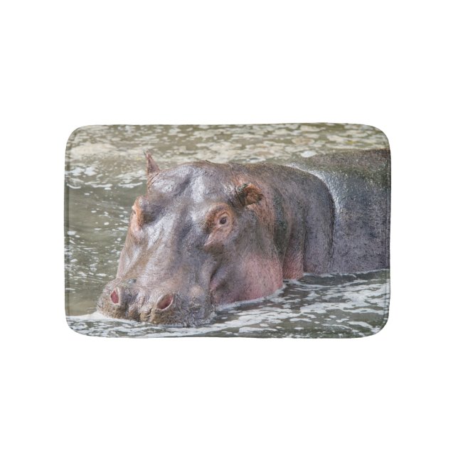Happy Hippo Bath Mat (Front)