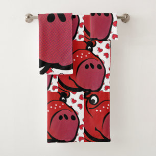Happy Hippo Bath Towel Set