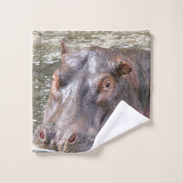 Happy Hippo Bath Towel Set (Wash Cloth)