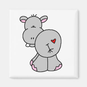 Happy Hippo Tshirts and Gifts Magnet